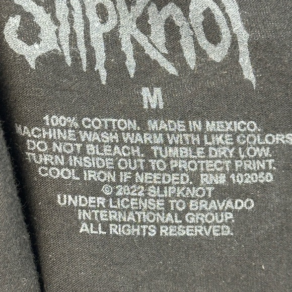 Hot Topic Slipknot 870621345 Short Sleeve T-Shirt - Black - size Medium - Picture 4 of 5